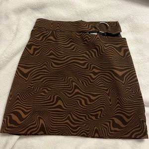 Brown Mini skirt